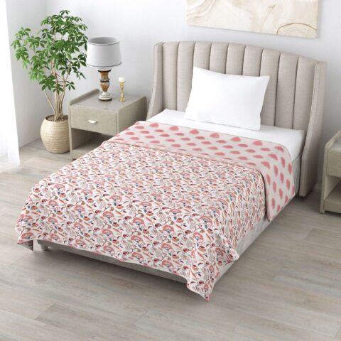 1 Piece Single Bed 60x90 Inches Cotton Quilt or Dohar + Reversible + Machine Washable - Image 7