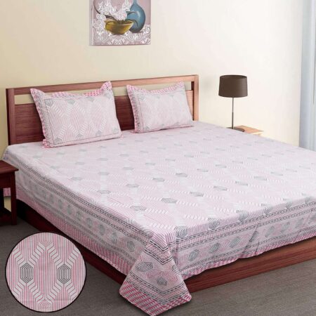 Fortune Double Bed 90×108 Inches Cotton Bedsheet