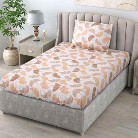 36x78x8 Inches Single Bed Mix/Glace Cotton Elastic Fitted Bedsheet