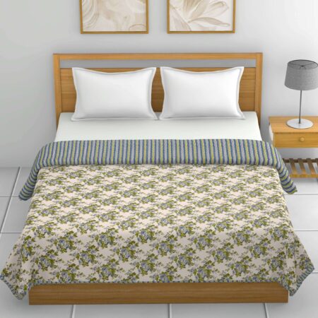 90×100 Inches Double Bed Dohar or Quilt Filled with Flannel