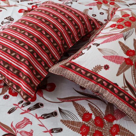 Diwan Size Bed Sheet 70×100 Inches | Utsav Print | 2 Pillow Covers | 100% Cotton