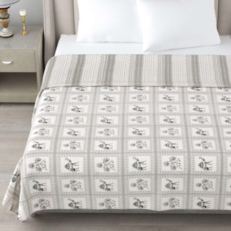 Reversible Camel Print 90×100 Inches AC Dohar for Double Bed