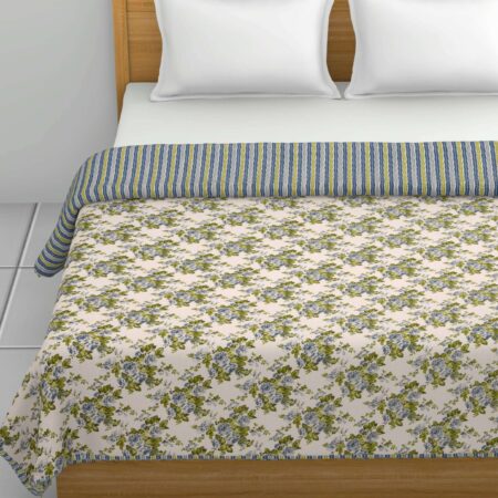 90×100 Inches Double Bed Dohar or Quilt Filled with Flannel