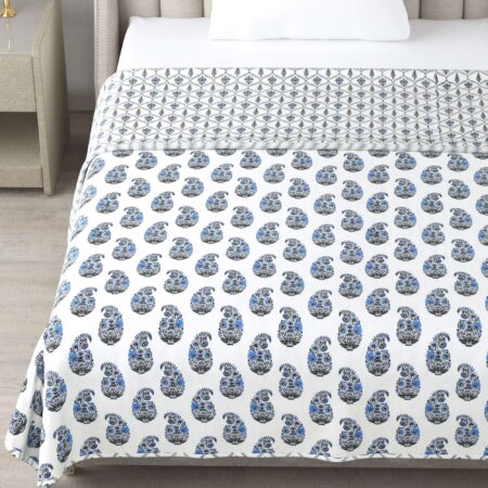 Royal Print 60×90 Inches Single Bed Dohar or Quilt | Pure Cotton | AC Quilt | 1 Pair | Reversible & Machine Washable