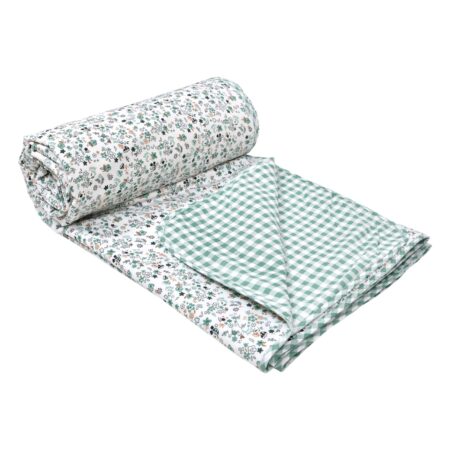 Check Print | Reversible Single Bed 60×90 Inches AC Quilt | Flannel Filling Dohar | 1 Piece