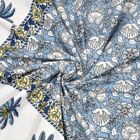 Jaipuri Print Double Bedsheet 90x108 Inches | 2 Pillow Covers | Pure Cotton - Image 5